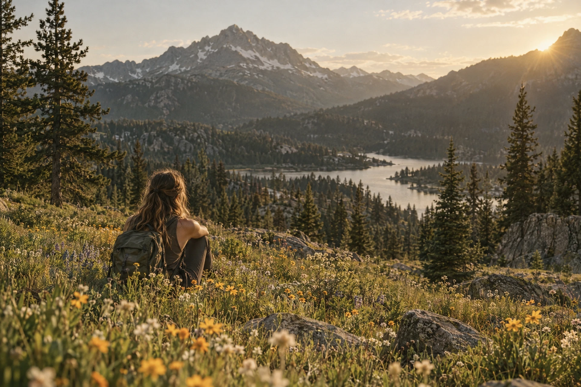 A peaceful mountain meadow